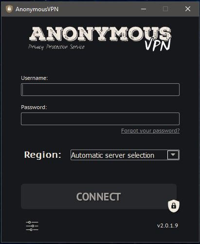 Anonymous VPN Windows App 1