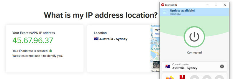 Australian IP with ExpressVPN