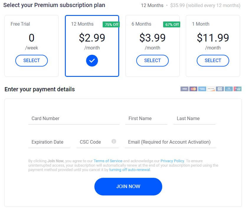 Betternet Pricing