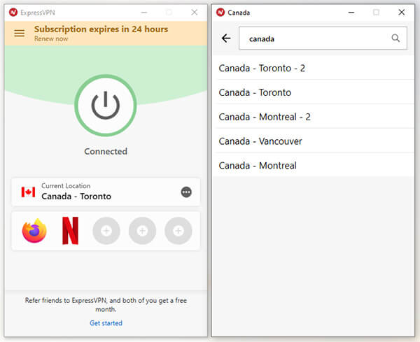 Canadian Servers ExpressVPN