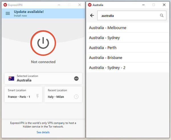 ExpressVPN Australian Server