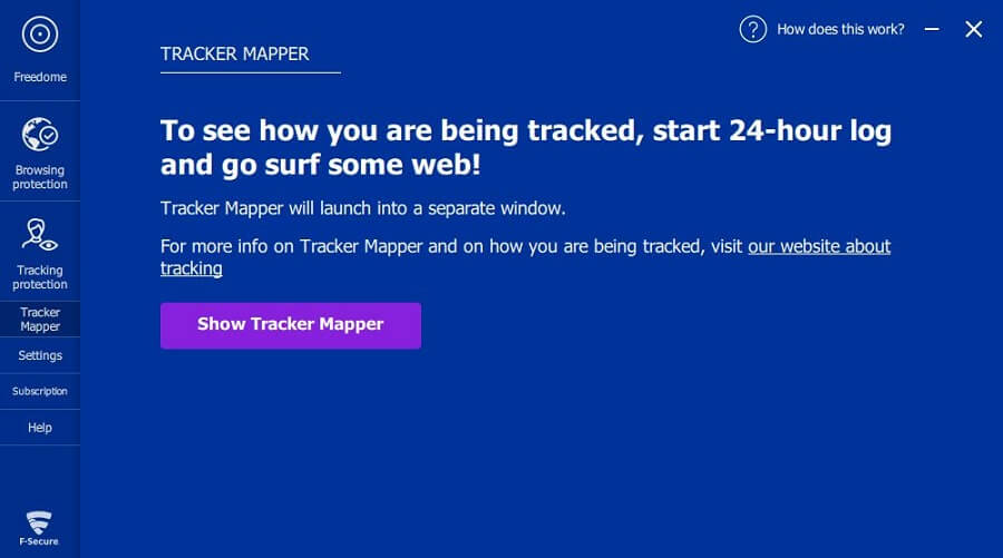 F-Secure Freedome Track Mapper