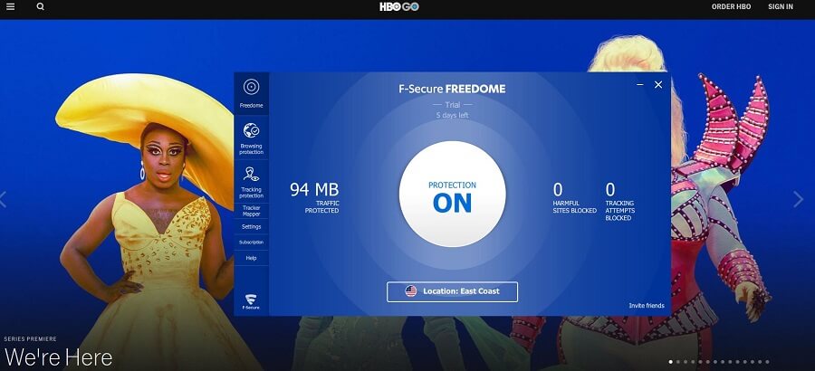 F-Secure Freedome VPN HBO GO