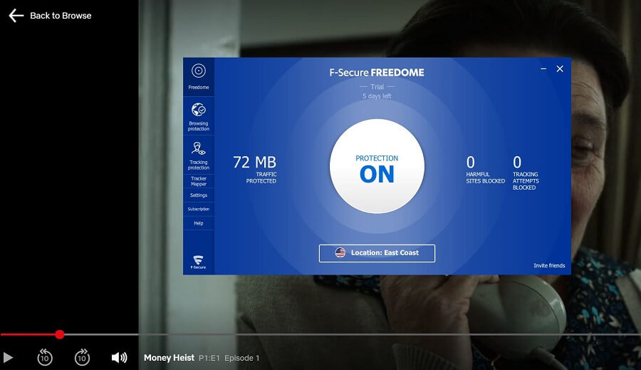 f secure freedome netflix