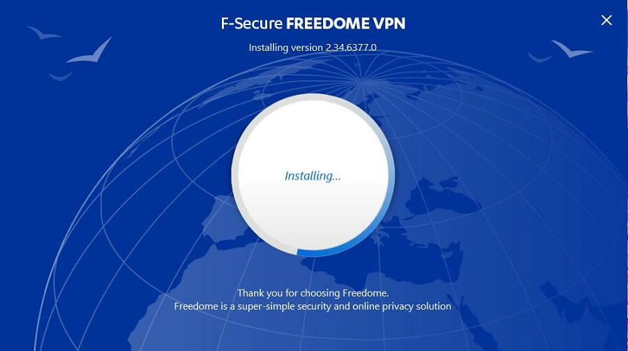 F-Secure Freedome VPN Setup 3