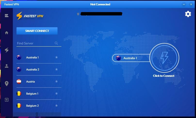 FastestVPN Windows App 1
