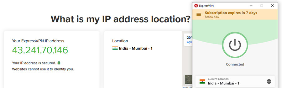 Indian IP ExpressVPN