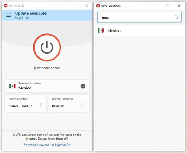 Mexican Server ExpressVPN