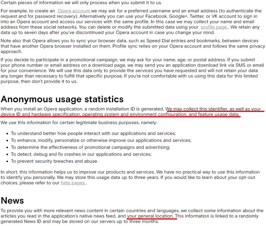 Opera VPN Privacy Policy 1