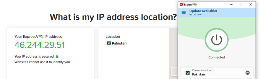 Pakistani IP ExpressVPN