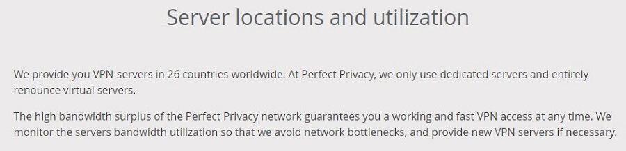 Perfect Privacy Servers