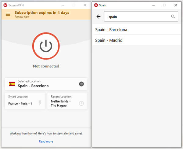 Spain Servers ExpressVPN