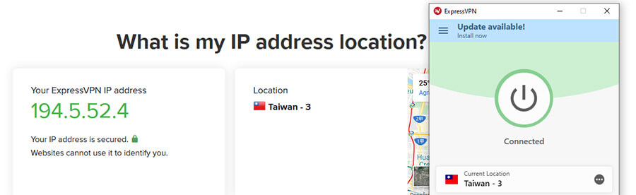 Taiwanese IP ExpressVPN