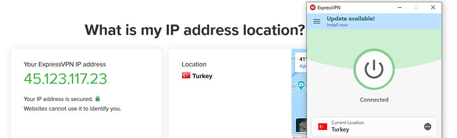 Turkish IP ExpressVPN