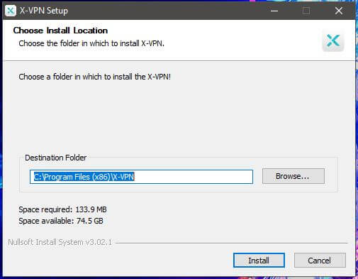 X-VPN Windows Setup 1