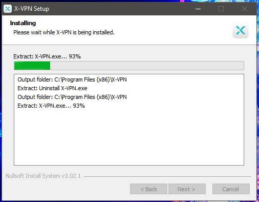 X-VPN Windows Setup 2