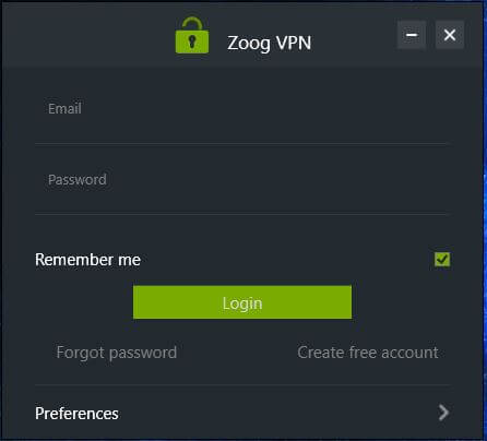 ZoogVPN Windows App 1