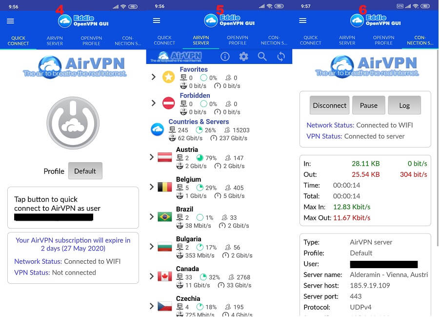 airvpn account