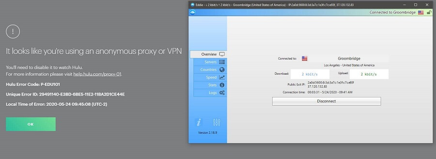 AirVPN Hulu