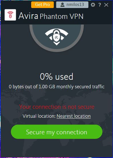 Avira Phantom VPN App 2