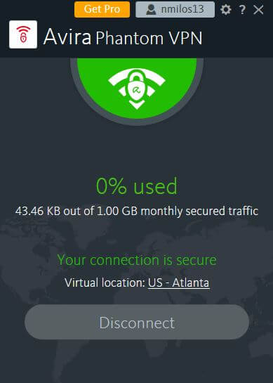 Avira Phantom VPN App 4