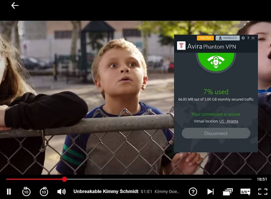 Avira Phantom VPN Netflix