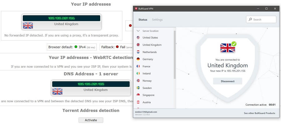 Bullguard VPN IP Leak