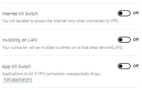 Bullguard VPN Kill Switch