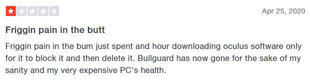 Bullguard VPN Trustpilot