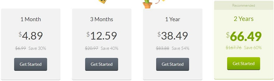 CactusVPN Pricing