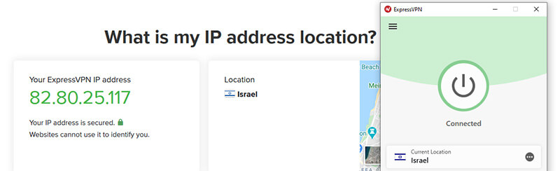 Israeli IP ExpressVPN