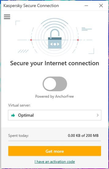 Kaspersky Secure Connection App 1