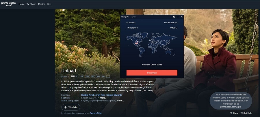 StrongVPN Amazon Prime Video