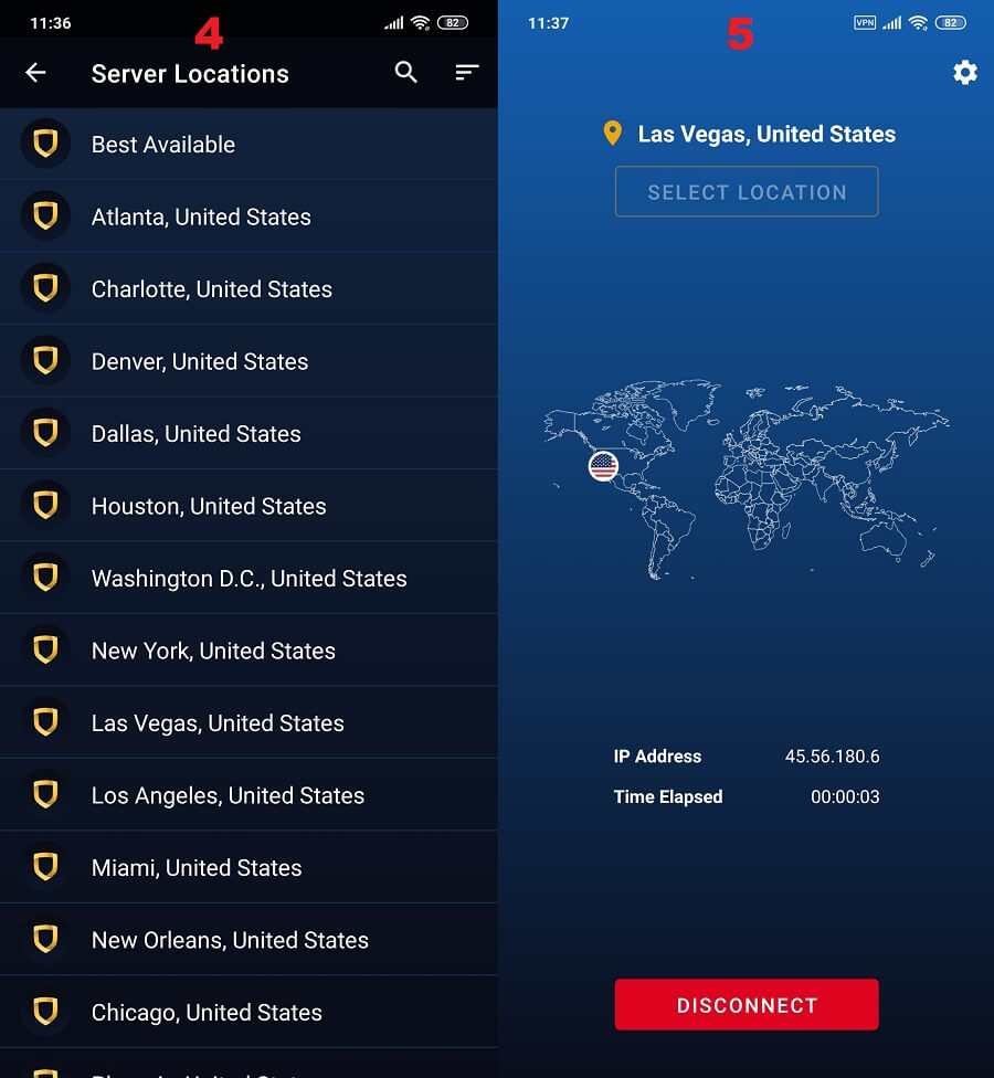 StrongVPN Android 2