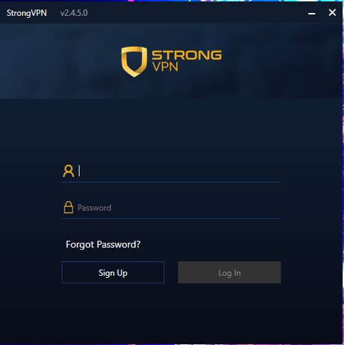 StrongVPN App 1