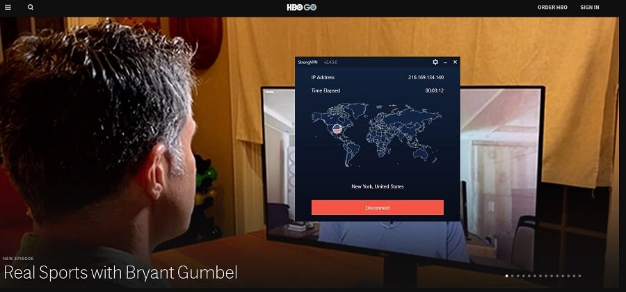 StrongVPN HBO GO