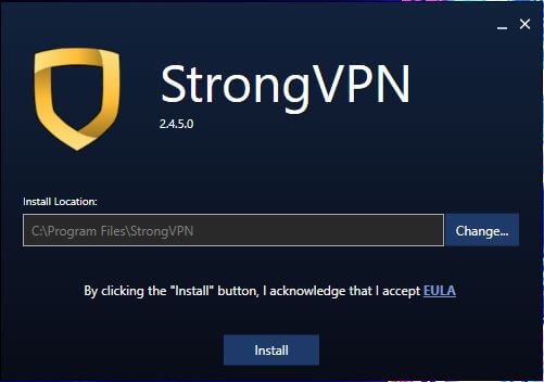 StrongVPN Setup 1