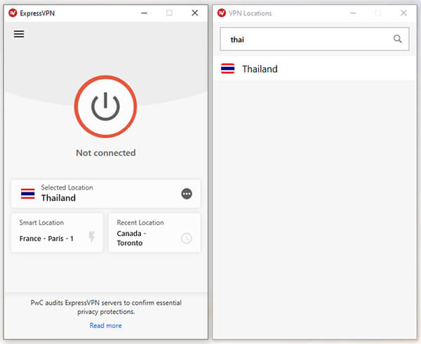 Thai Servers ExpressVPN