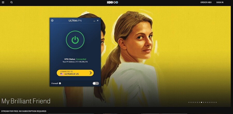 UltraVPN HBO GO