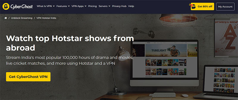 Watch Hotstar CyberGhost