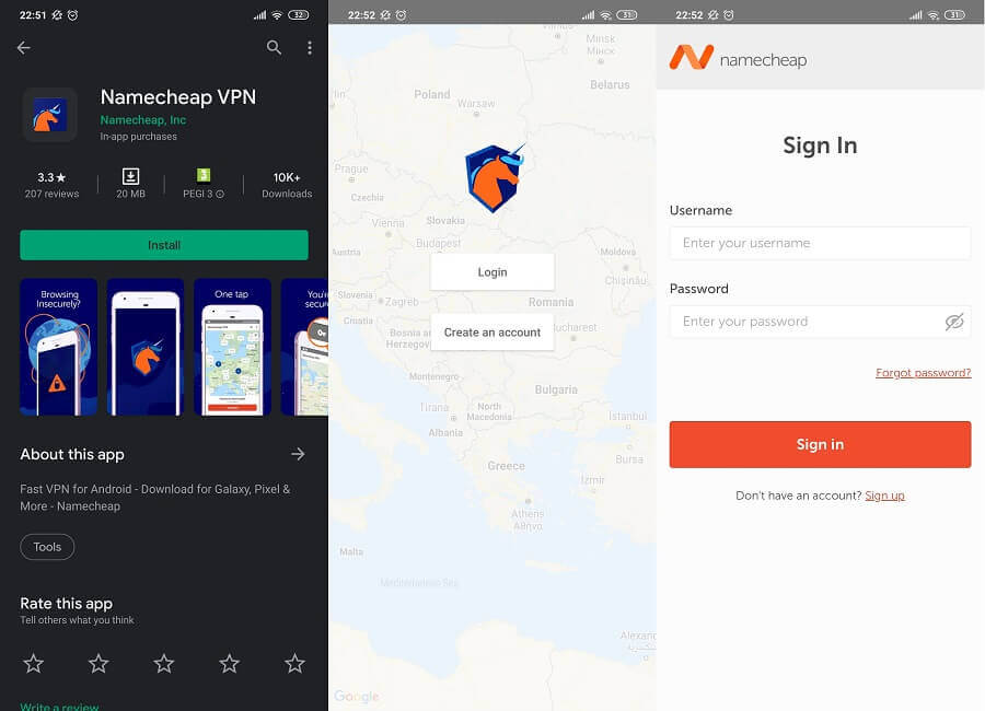 Namecheap Android 1
