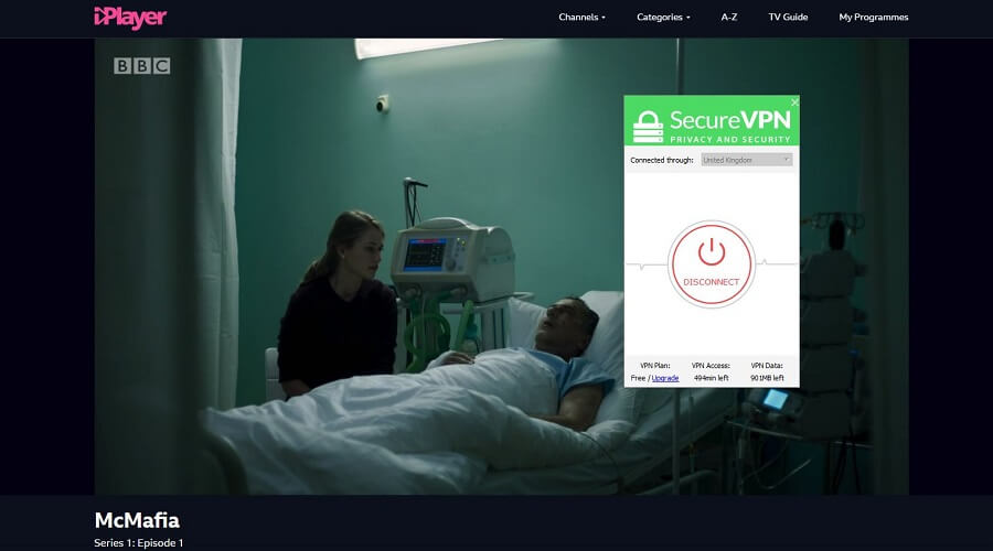 SecureVPN BBC iPlayer