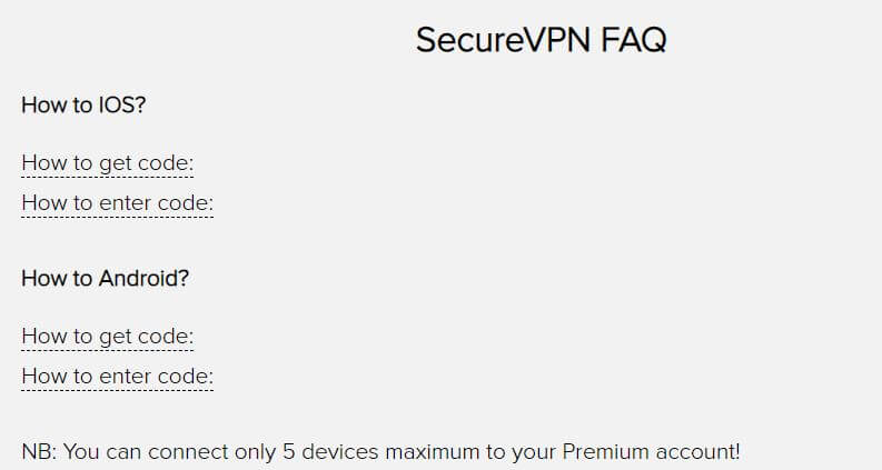 SecureVPN FAQ