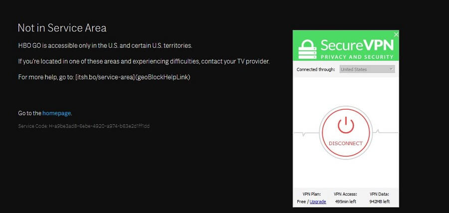 SecureVPN HBO GO