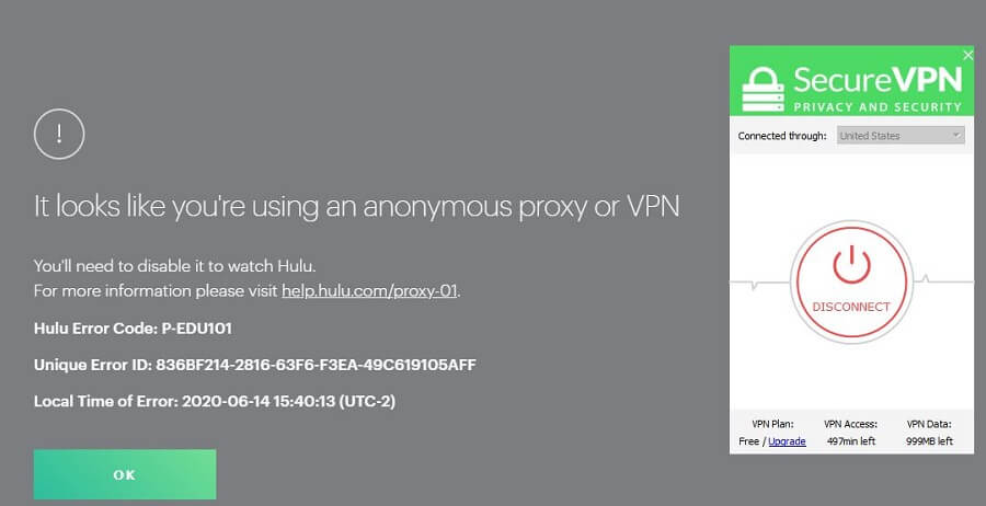 SecureVPN Hulu
