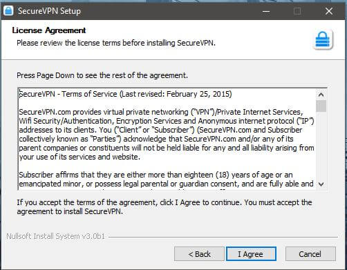 SecureVPN Setup 2