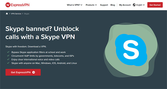 Unblock Skype with ExpressVPN