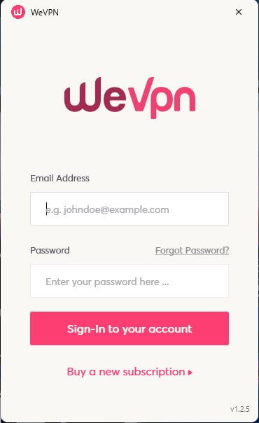 WeVPN App 1