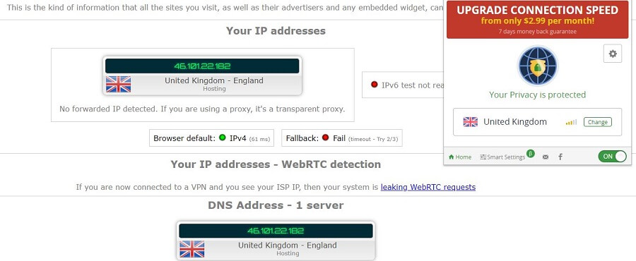 Browsec VPN IP Leak