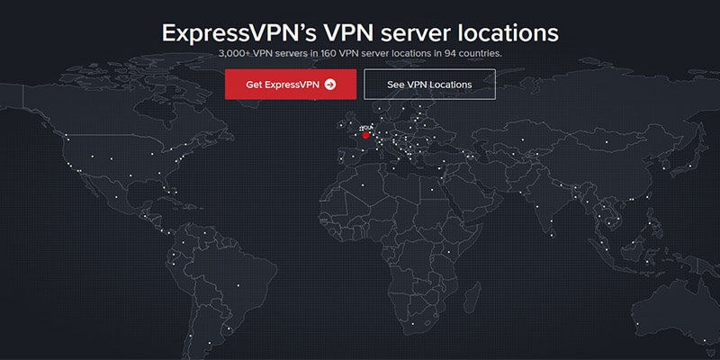 Countries covered ExpressVPN